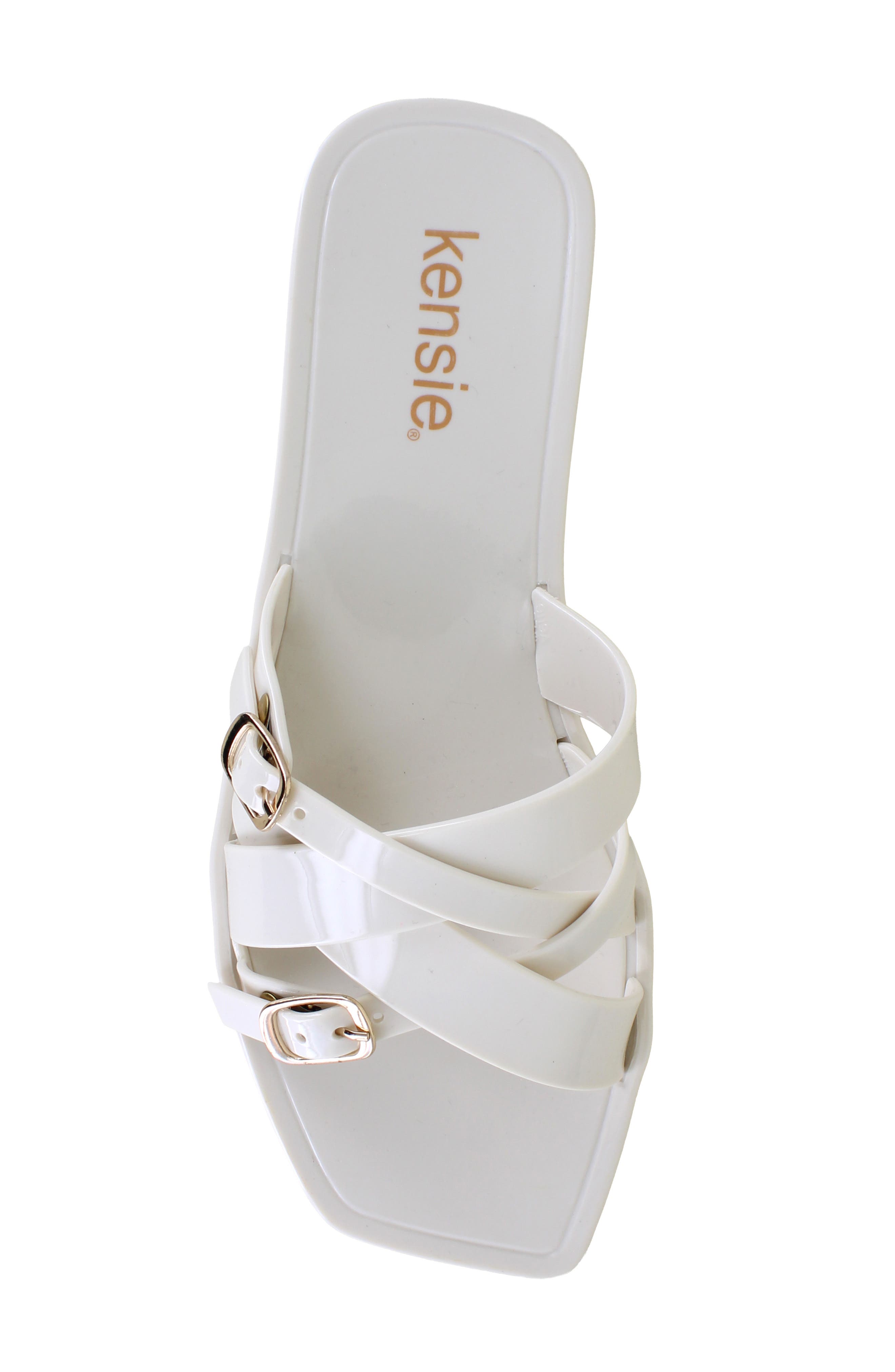 Kensie Jellie Slide Sandal, Alternate, color, Off White