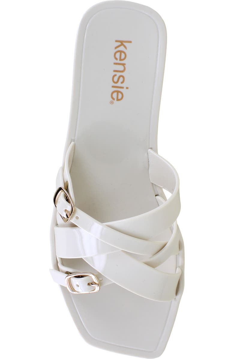 Kensie Jellie Slide Sandal, Alternate, color, Off White