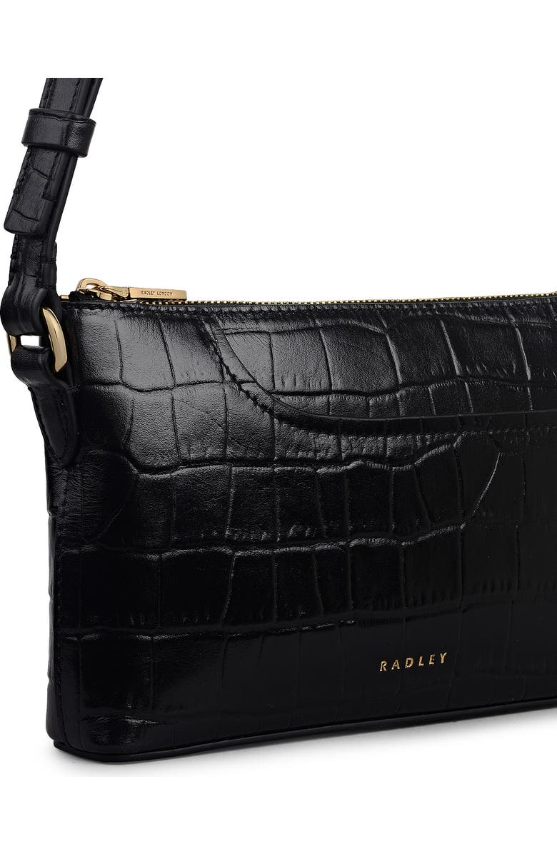 Radley Pockets - Faux Croc Mini Ziptop Shoulder Bag, Alternate, color,