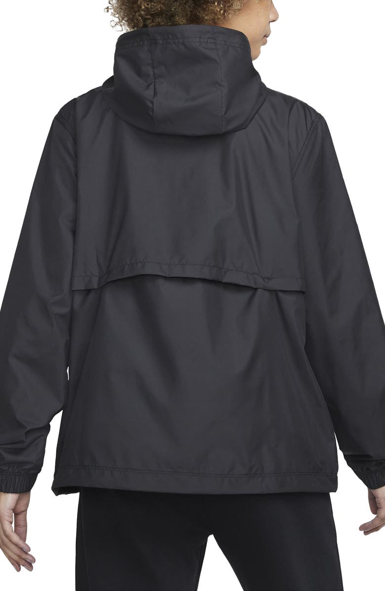 Nike Repel Water-Resistant Windbreaker Jacket, Alternate, color, 010 Black/ White
