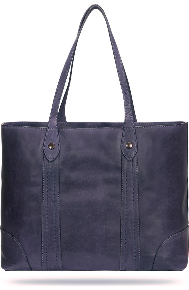 Frye Melissa Leather Shopper, Alternate, color, Eggplant