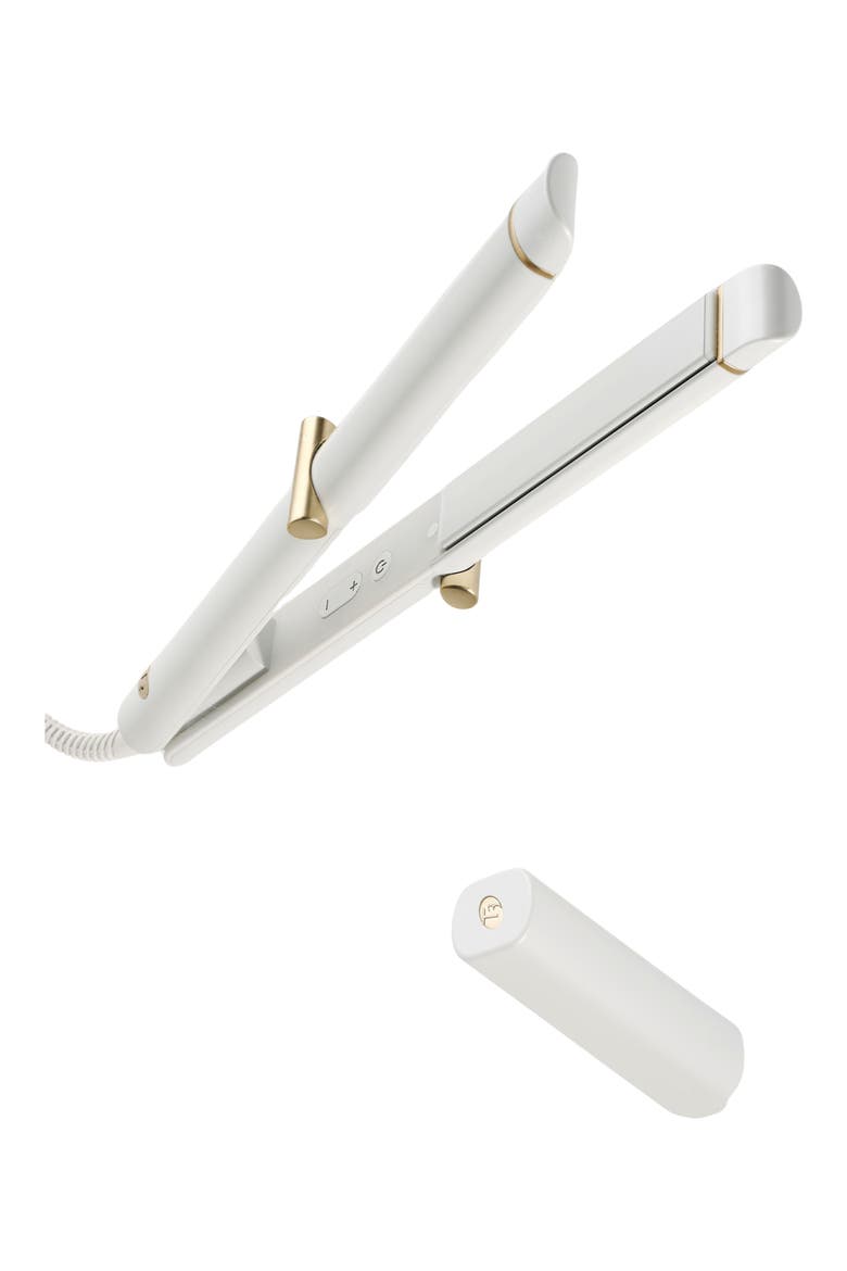 Curling Straightener 2-in-1 Styling Iron, Alternate, color, WHITE