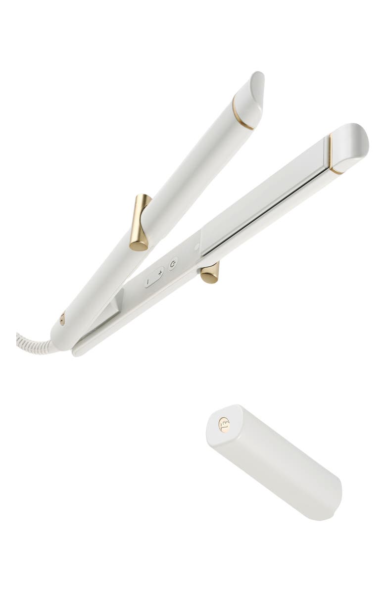 T3 Curling Straightener 2-in-1 Styling Iron, Alternate, color, White