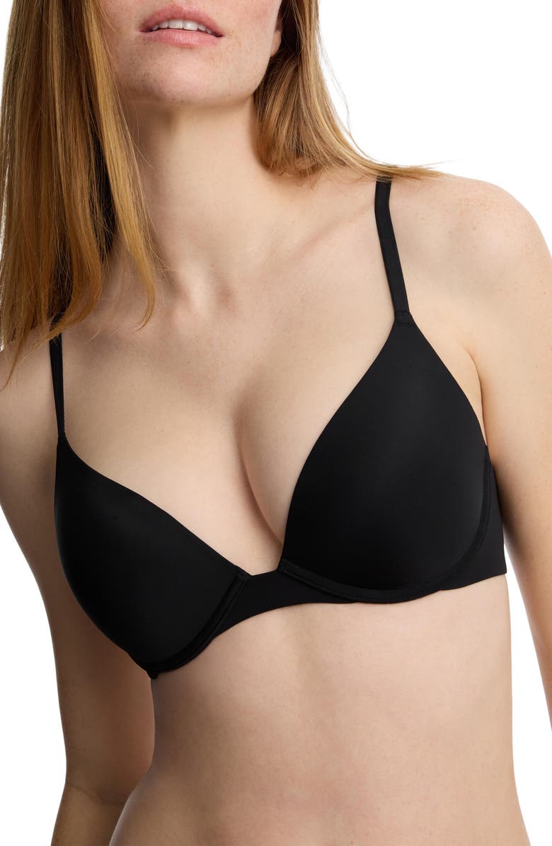 Skarlett Blue Breathless Convertible Push-Up T-Shirt Bra, Alternate, color, Black