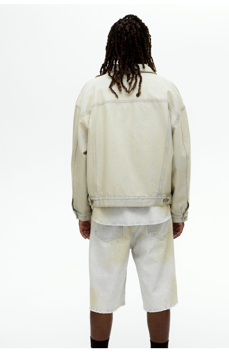 H&M Baggy Denim Shorts, Alternate, color, Pale Denim Blue