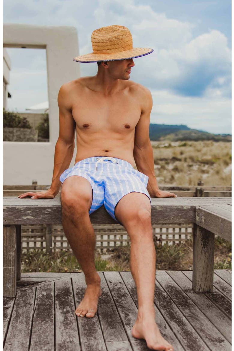 Men's 4 Way Stretch Swim Short, Alternate, color, Ocean Drive