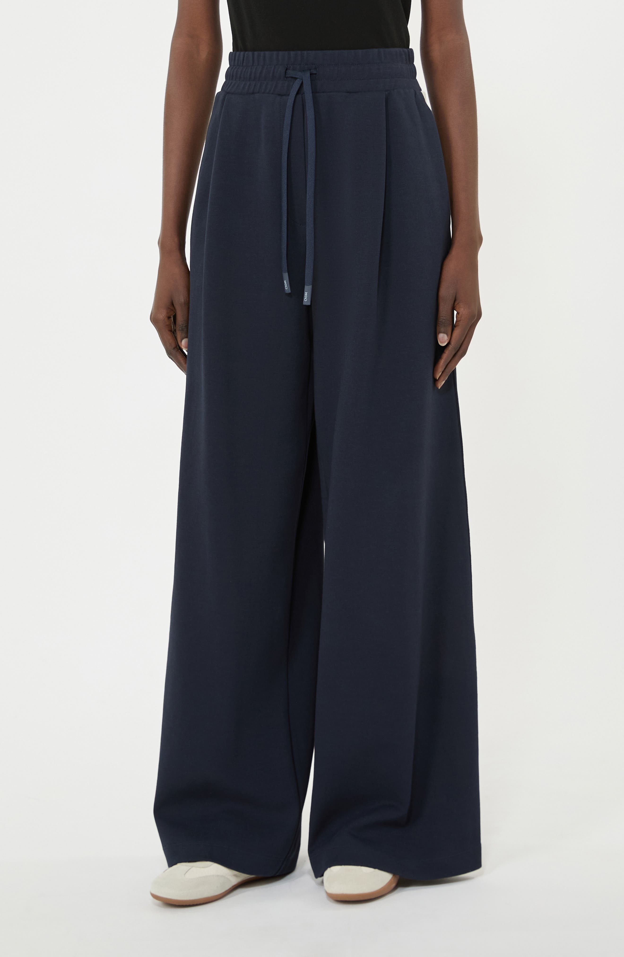 Perdoni Side Stripe Cotton Blend Drawstring Pants