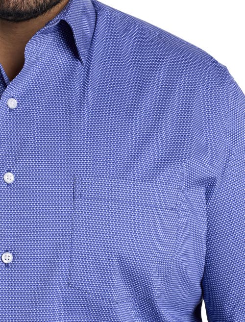 Synrgy By Dxl Micro Patterned Dress Shirt In Blue