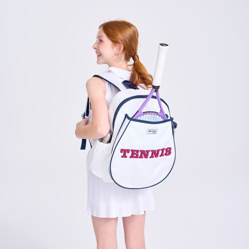 Ame & Lulu Big Love Tennis Backpack In White