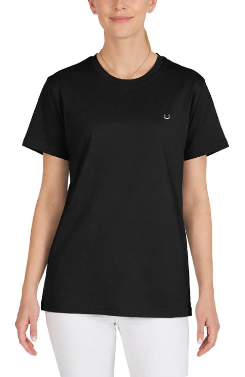 Womens Lil Smile Jersey Relaxed Tee