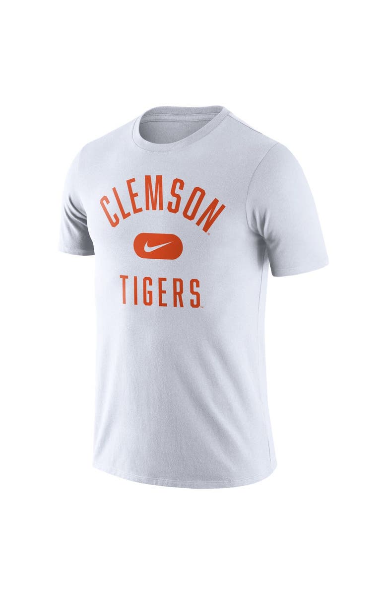 Nike Men's Nike White Clemson Tigers Team Arch T-Shirt, Alternate, color, 