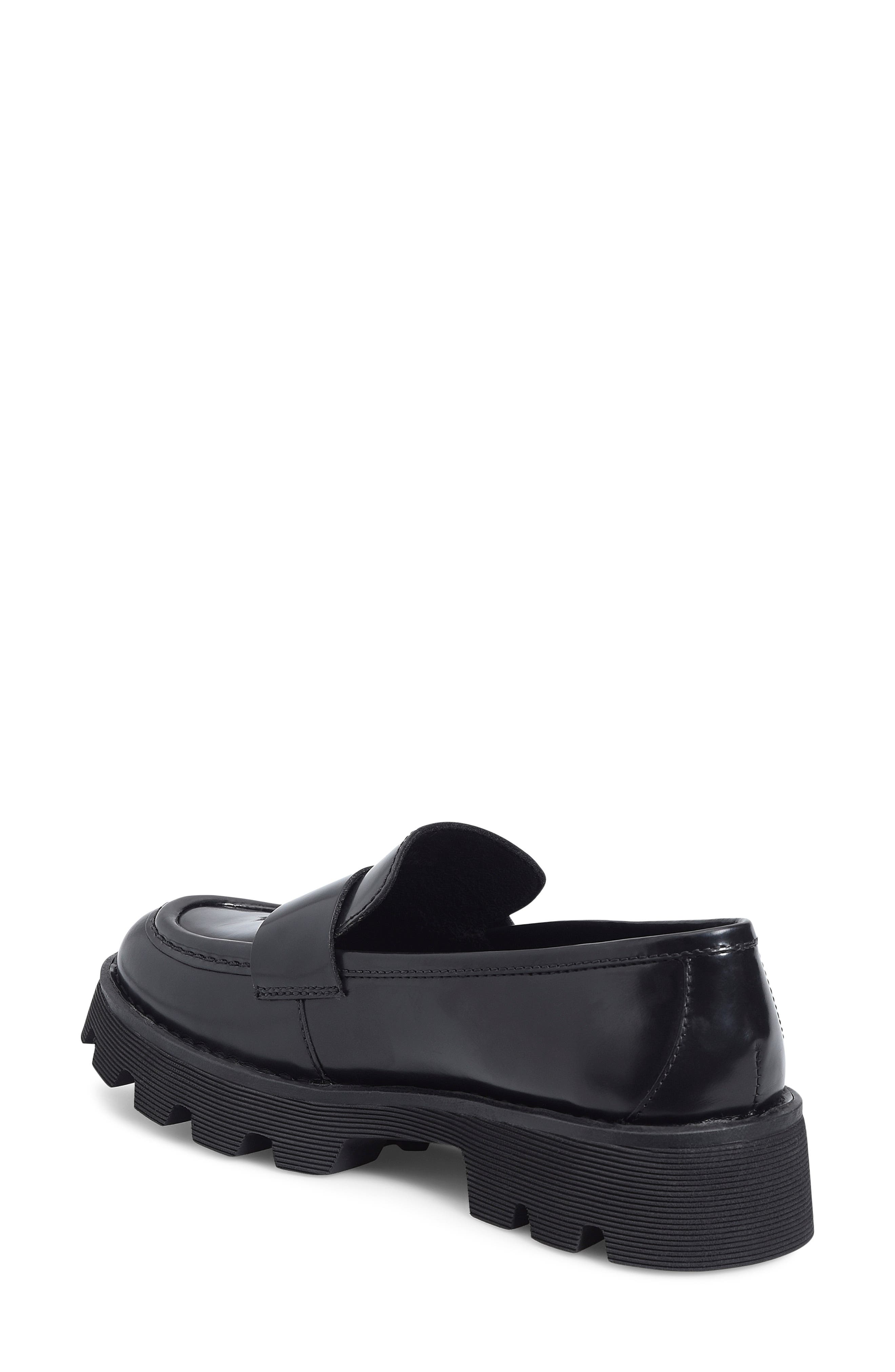 Børn Sigge Lug Sole Loafer, Alternate, color, Black Brush Off