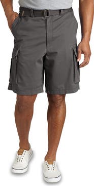 True Nation by DXL Big & Tall Relaxed-Fit Twill Cargo Shorts