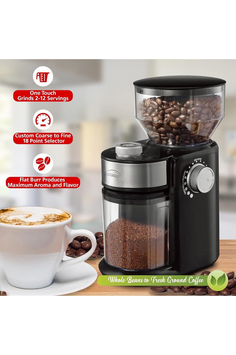 8Oz Automatic Coffee Bean Grinder Mill, Alternate, color, Black