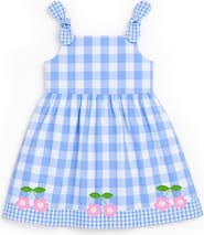 Florence Eiseman Gingham Dress With Flower Cherries