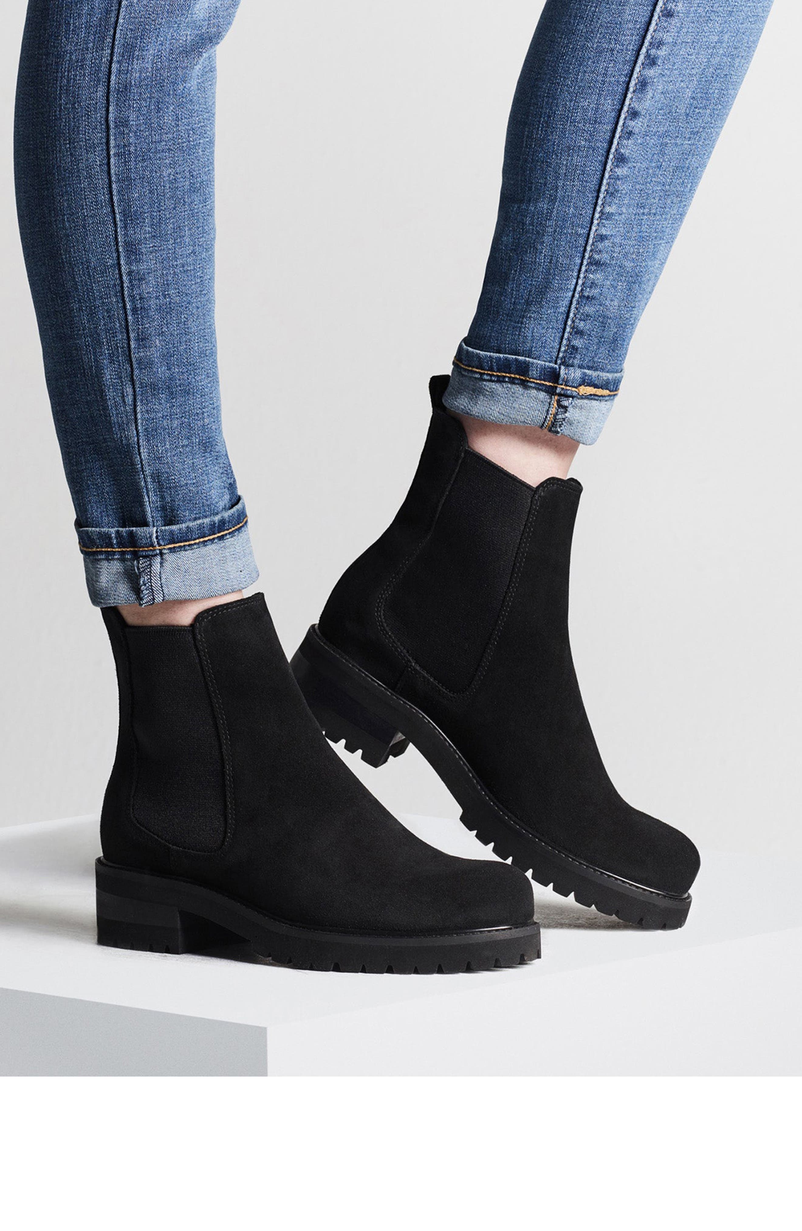 La Canadienne Cye City Dry&lt;sup&gt;™&lt;/sup&gt; Waterproof Chelsea Boot, Alternate, color, Black Suede