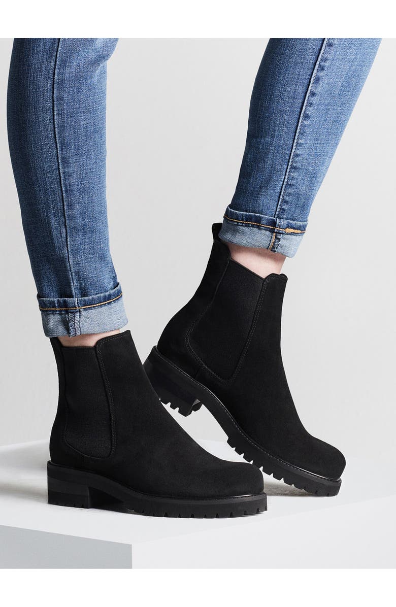 La Canadienne Cye City Dry<sup>™</sup> Waterproof Chelsea Boot, Alternate, color, Black Suede