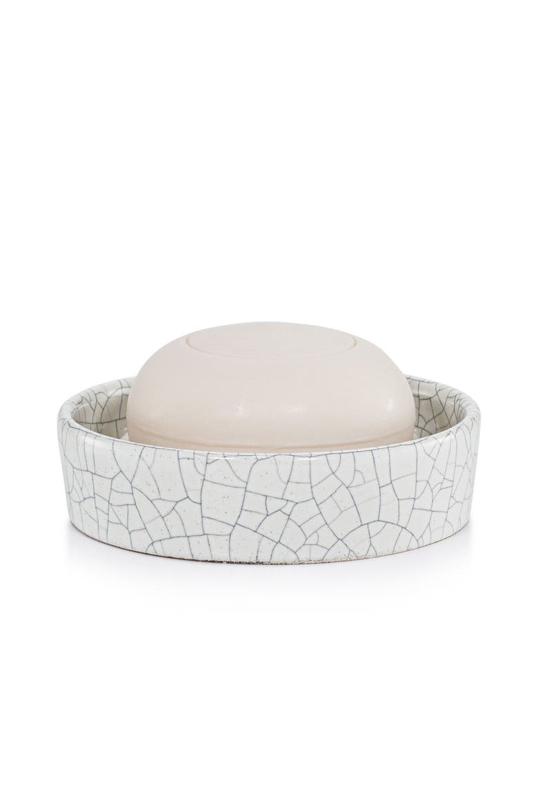 Frattura White Soap Dish, Main, color, WHITE