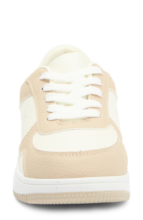 Danskin Two-toned Court Sneaker In Natural/natural
