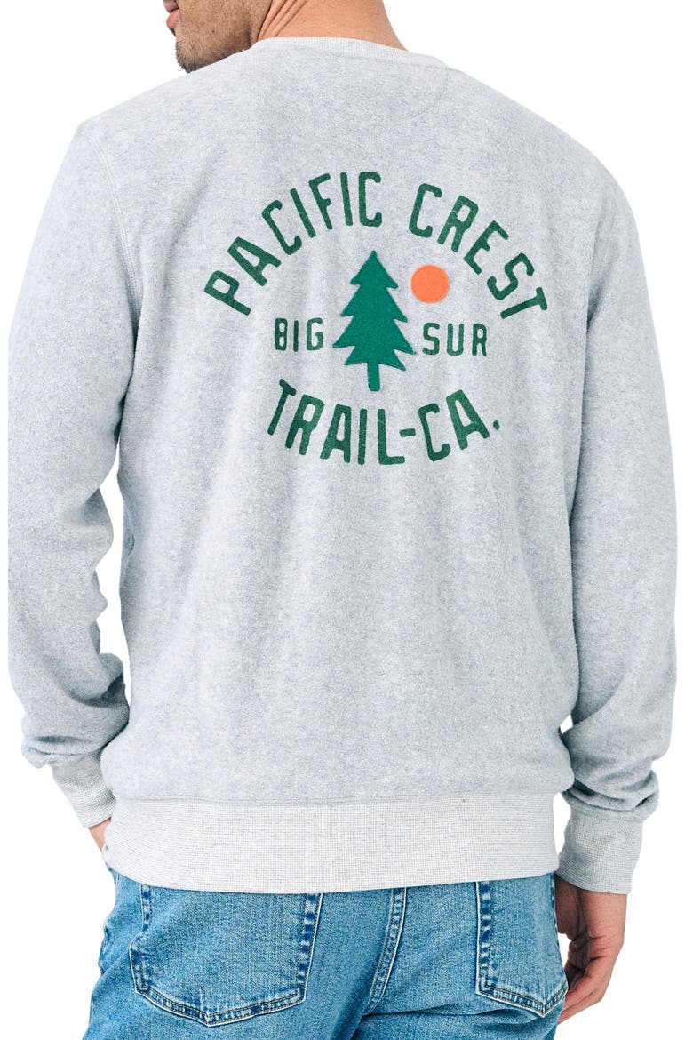 Pacific Crest Beach Fleece Pullover, Alternate, color, HEATHER GREY