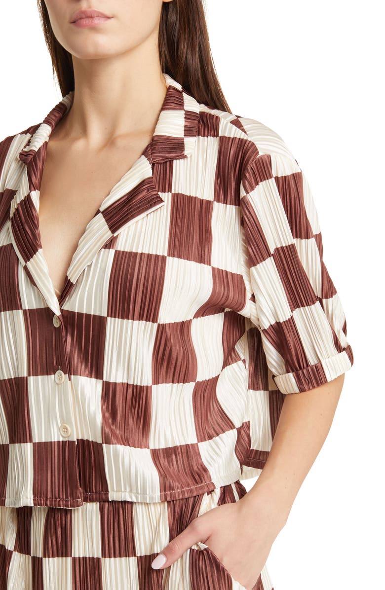 Dressed in Lala Est La Vie Plissé Top & Skirt Set, Alternate, color, 