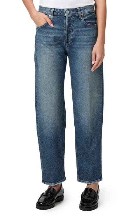 Alexis High Waist Ankle Barrel Jeans (Lovejoy Distressed)