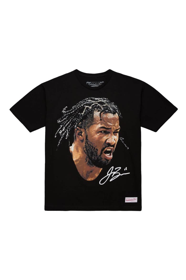 Unisex Mitchell & Ness Jalen Brunson Black NBA Real Big Face Player T-Shirt, Alternate, color, Black
