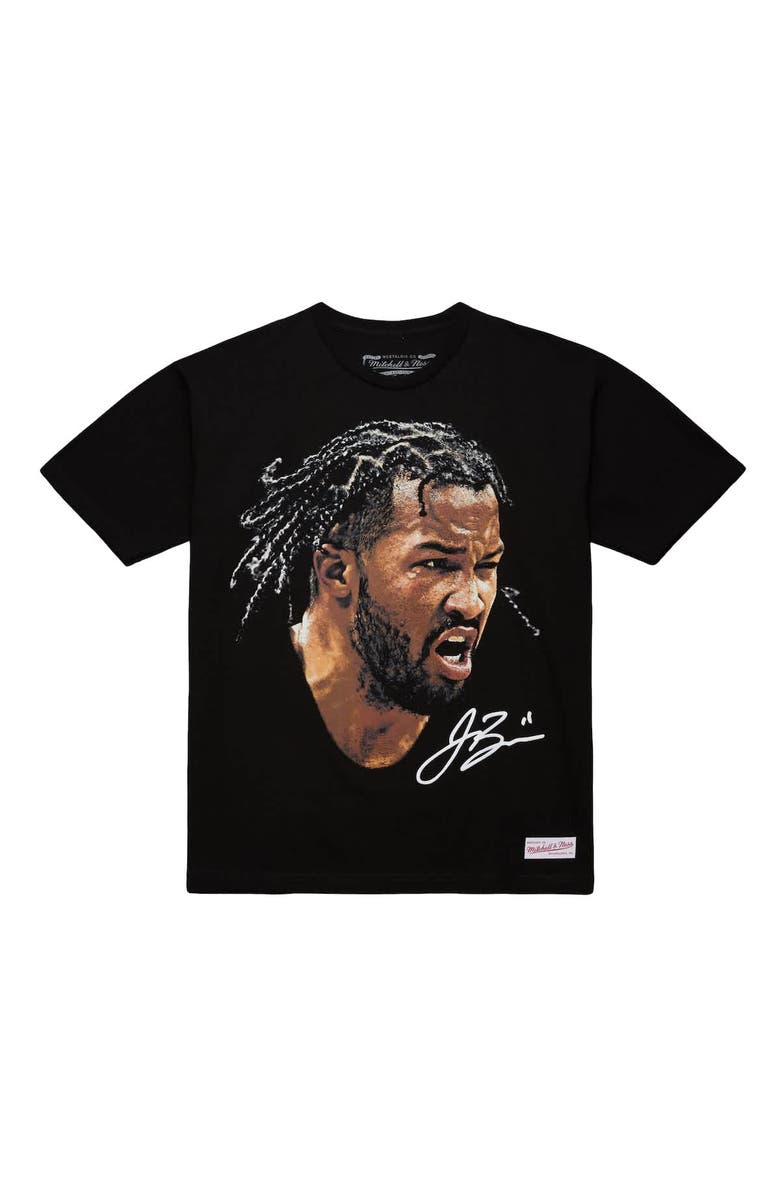 Mitchell & Ness Unisex Mitchell & Ness Jalen Brunson Black NBA Real Big Face Player T-Shirt, Alternate, color, Black