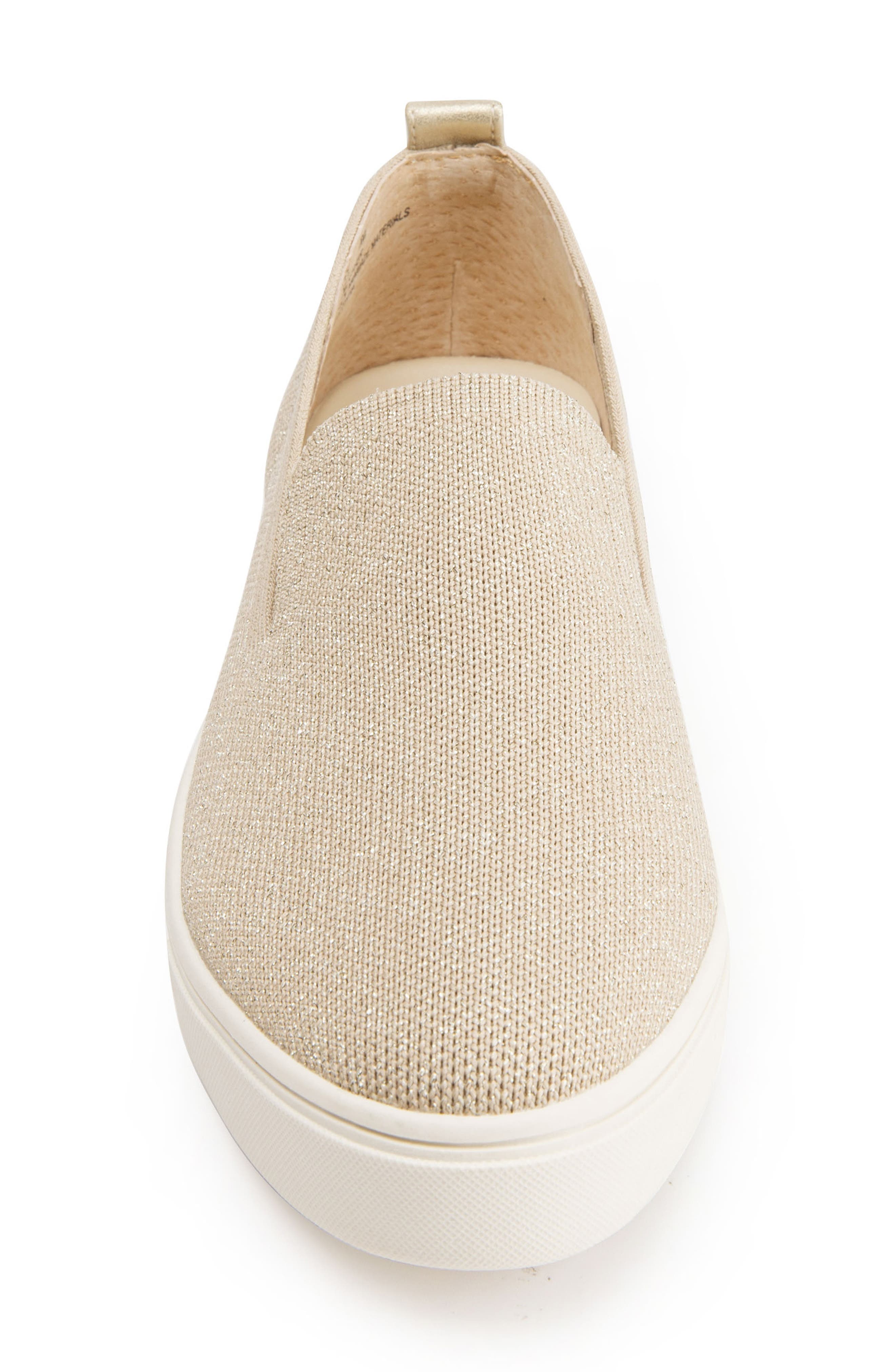 Me Too Fay Slip-On Sneaker, Alternate, color, Bisque Metallic