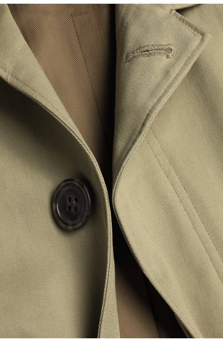 Charles Tyrwhitt Classic Showerproof Cotton Raincoat, Alternate, color, Limestone