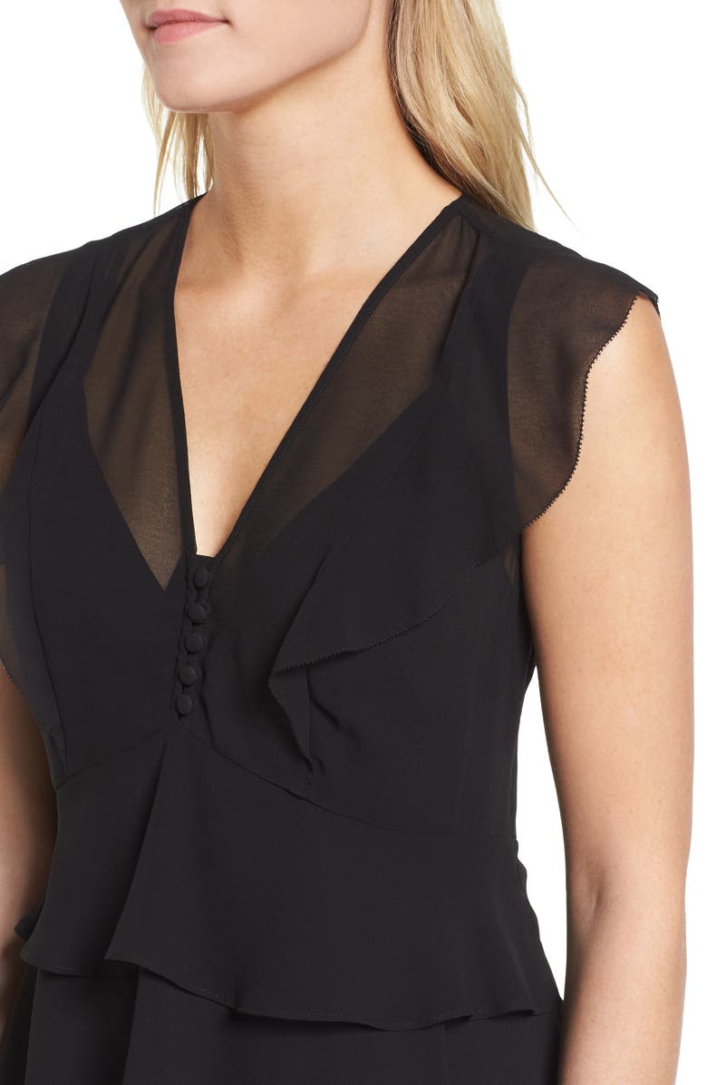 Chelsea28 High/Low Chiffon Top, Alternate, color, 