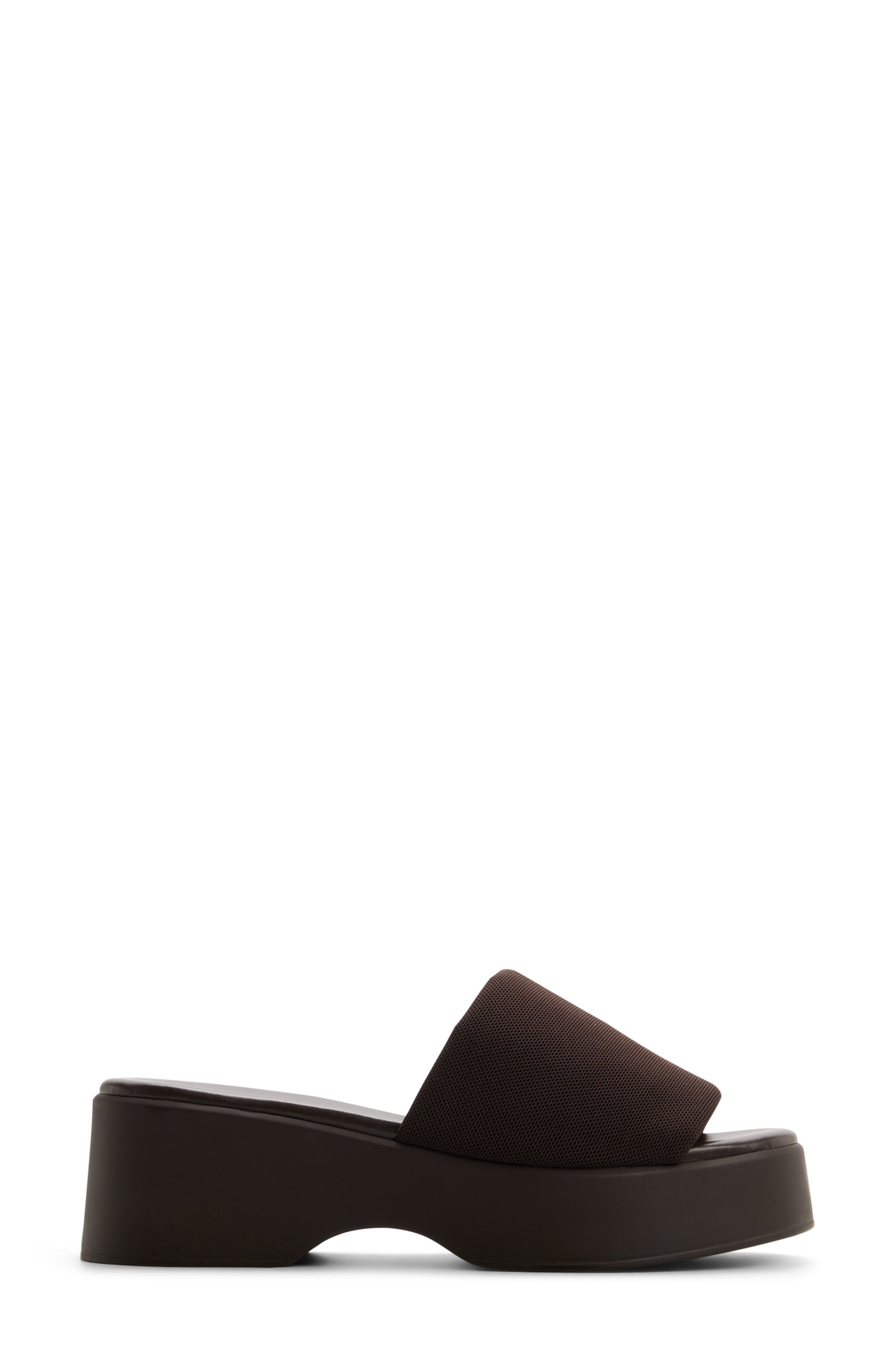 Call It Spring By Aldo Noemii Platform Slide Sandal, Alternate, color, Dark Brown