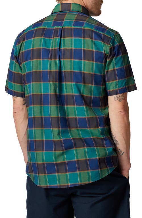 Rodd & Gunn Spring Grove Check Original Fit Short Sleeve Cotton Button-up Shirt In Dusk