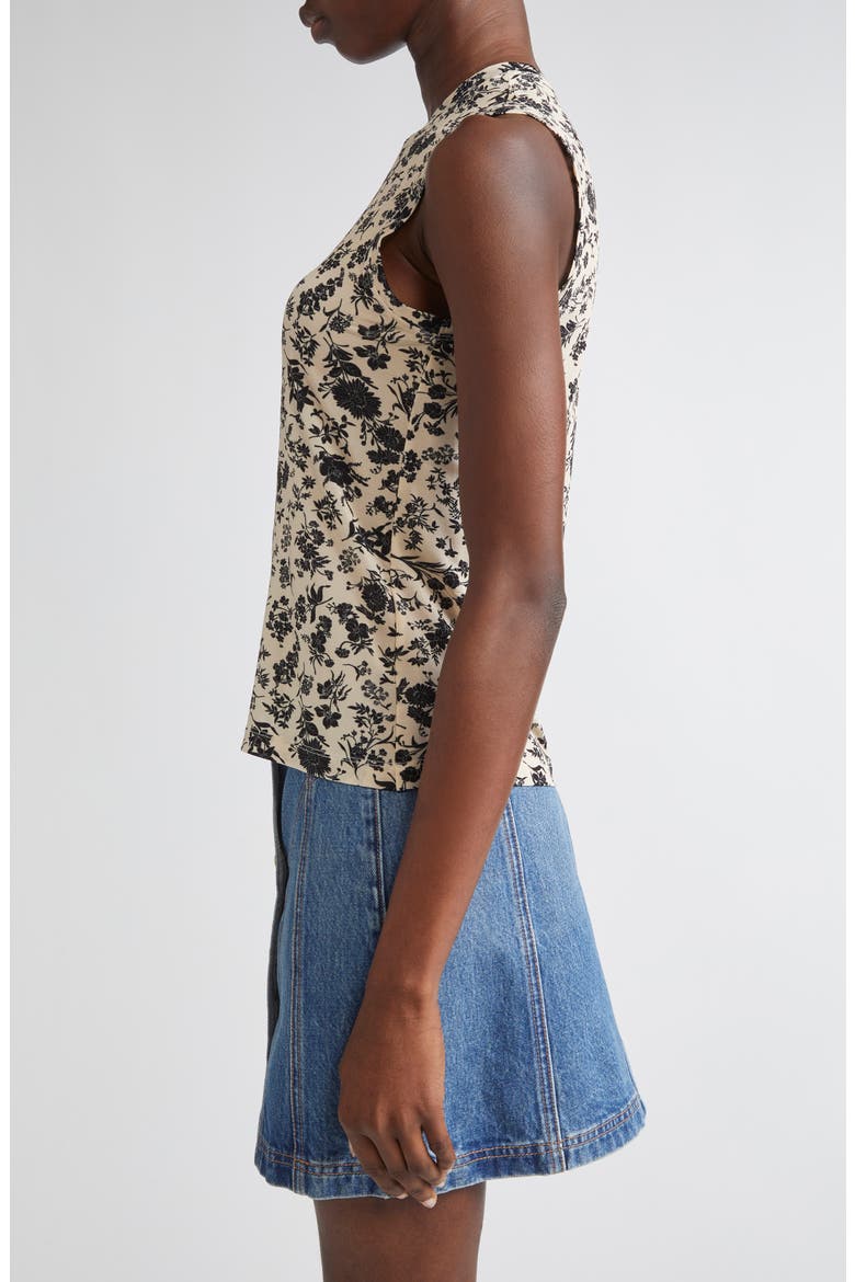 Ines Sleeveless Top, Alternate, color, WHITE GARDENIA