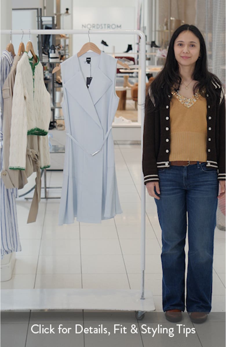 Dimosa Sleeveless Belted Wrap Dress, sales video thumbnail