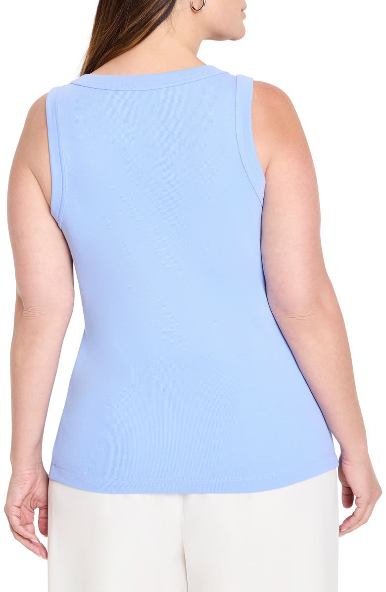 NIC+ZOE Perfect Knit Rib Scoop Neck Tank, Alternate, color, Iris