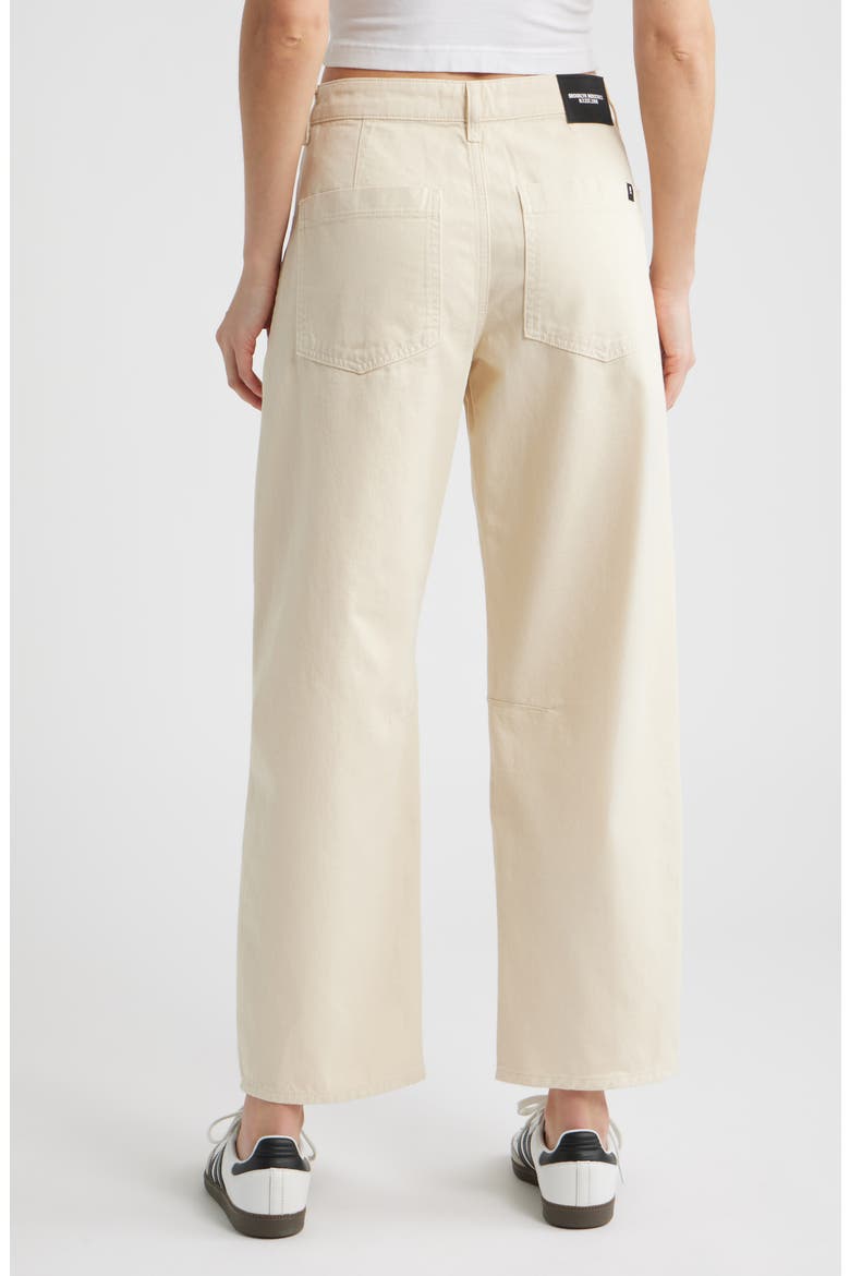 Barrel Leg Cotton Chinos, Alternate, color, SANDSHELL COLORED