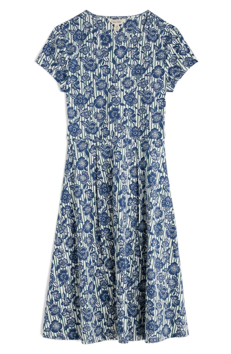 Seasalt Cornwall Pier View Floral Midi Fit & Flare Dress, Alternate, color, Floral Imprint Chalk