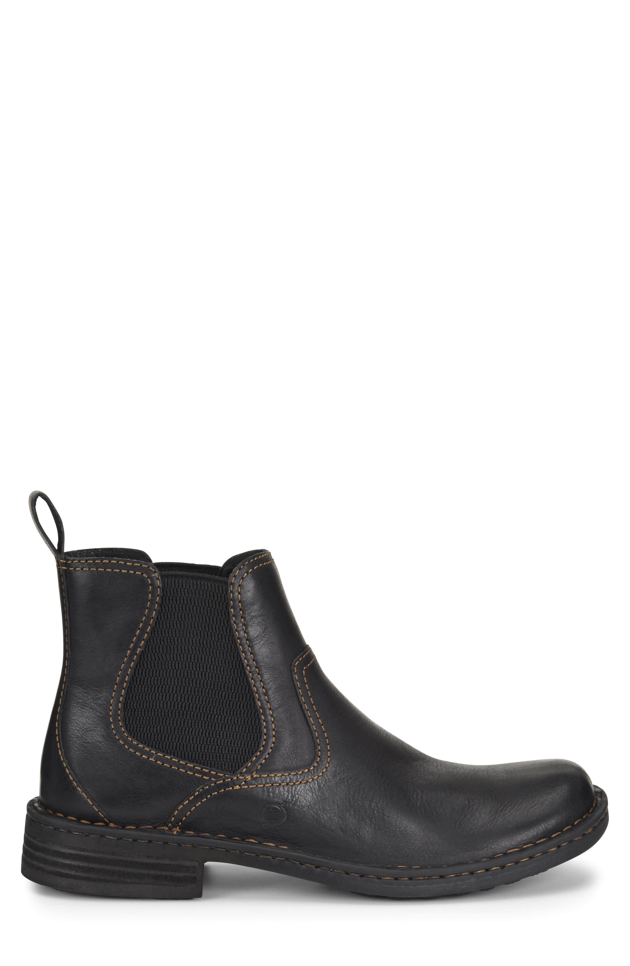 Børn 'Hemlock' Boot, Alternate, color, Black Leather