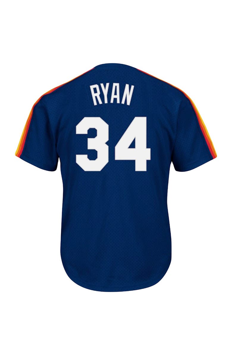Mitchell & Ness Men's Mitchell & Ness Nolan Ryan Navy Houston Astros Cooperstown Collection Big & Tall Mesh Batting Practice Jersey, Alternate, color, 