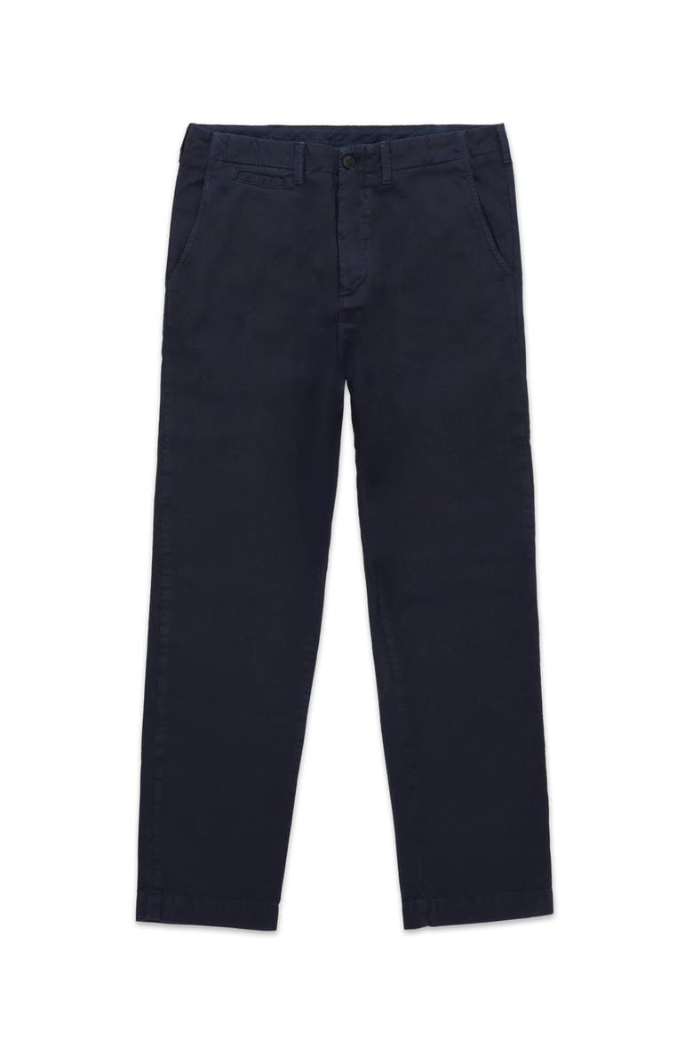 Wallace Twill Cotton Trousers, Main, color, BLUE
