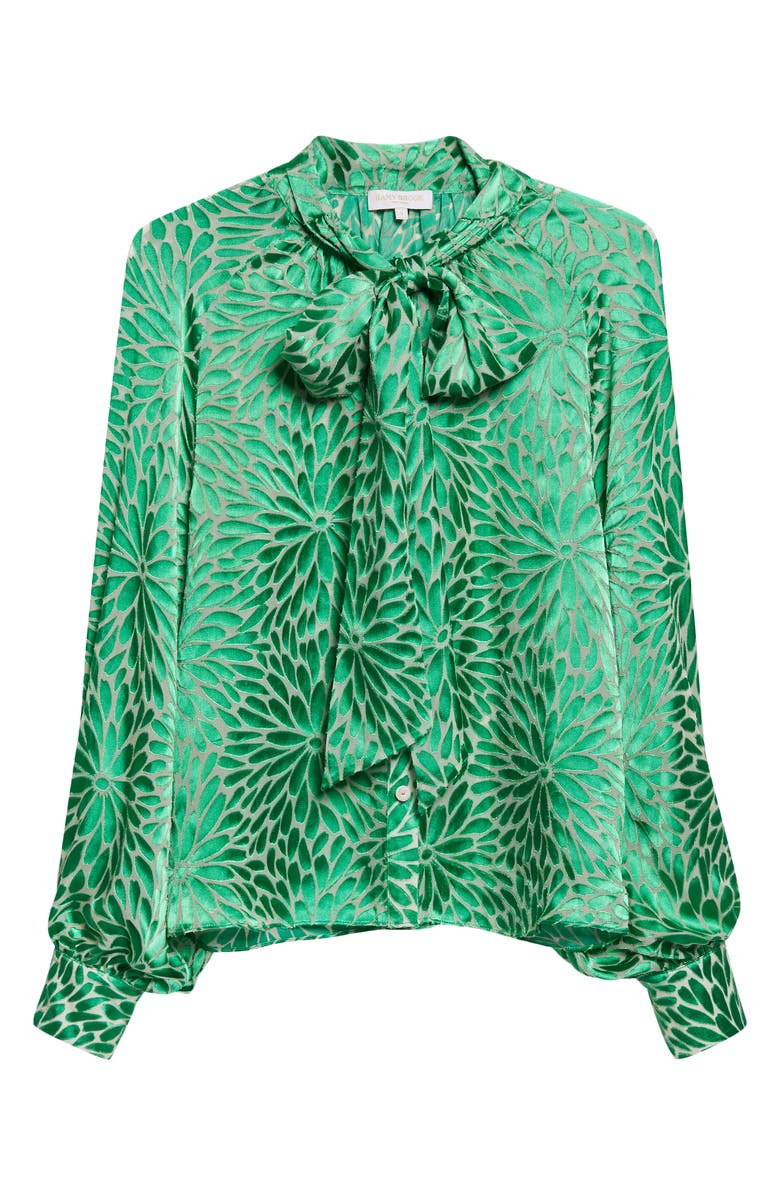 Ramy Brook Aura Tie Neck Shirt, Alternate, color, 