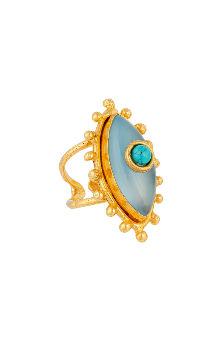 SYLVIA TOLEDANO Third Eye Ring, Main, color, Blue