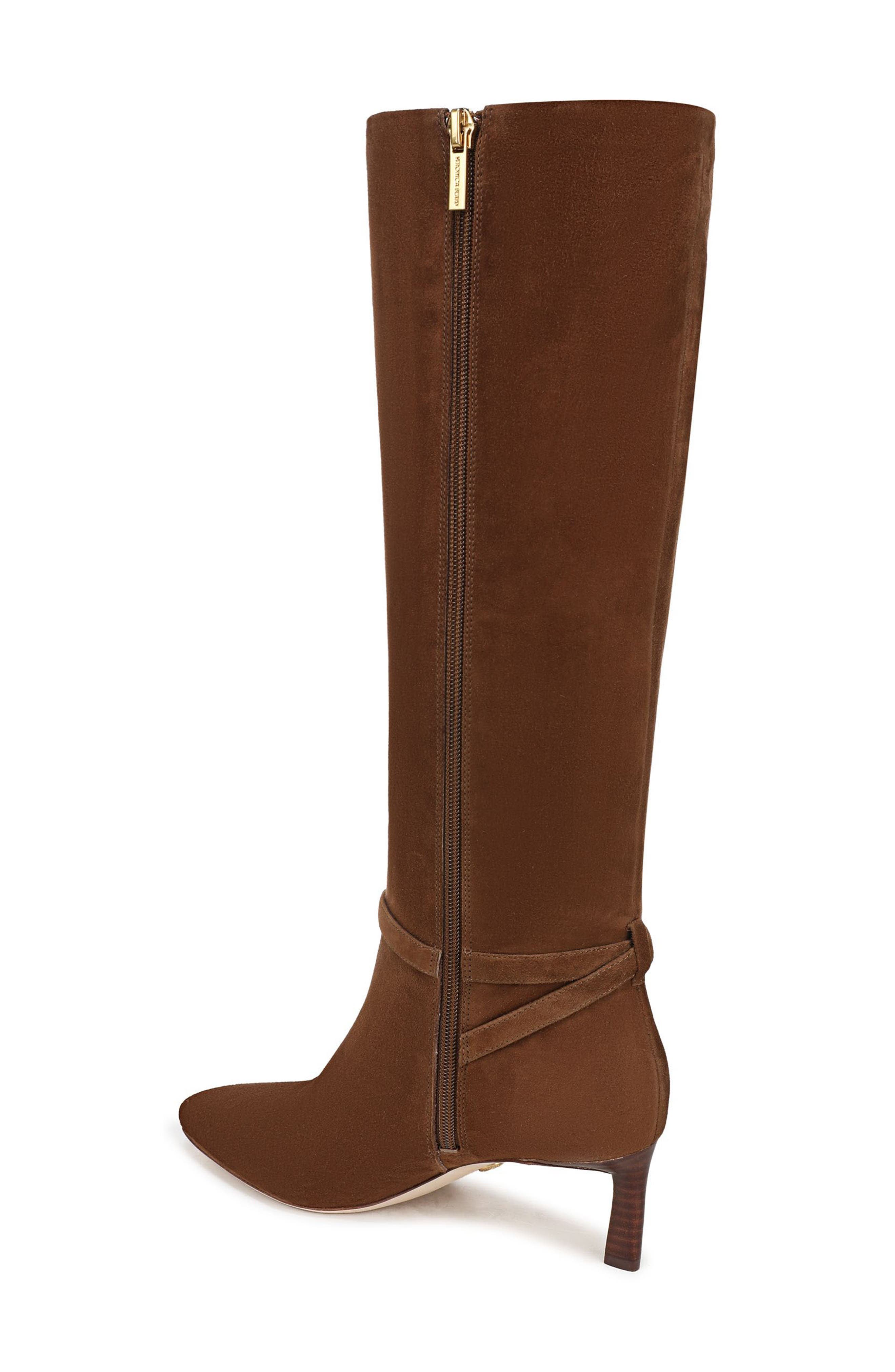 Veronica Beard Kailine Knee High Boot, Alternate, color, Chestnut