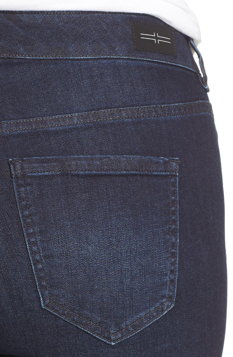 Liverpool Corine Denim Shorts, Alternate, color, 