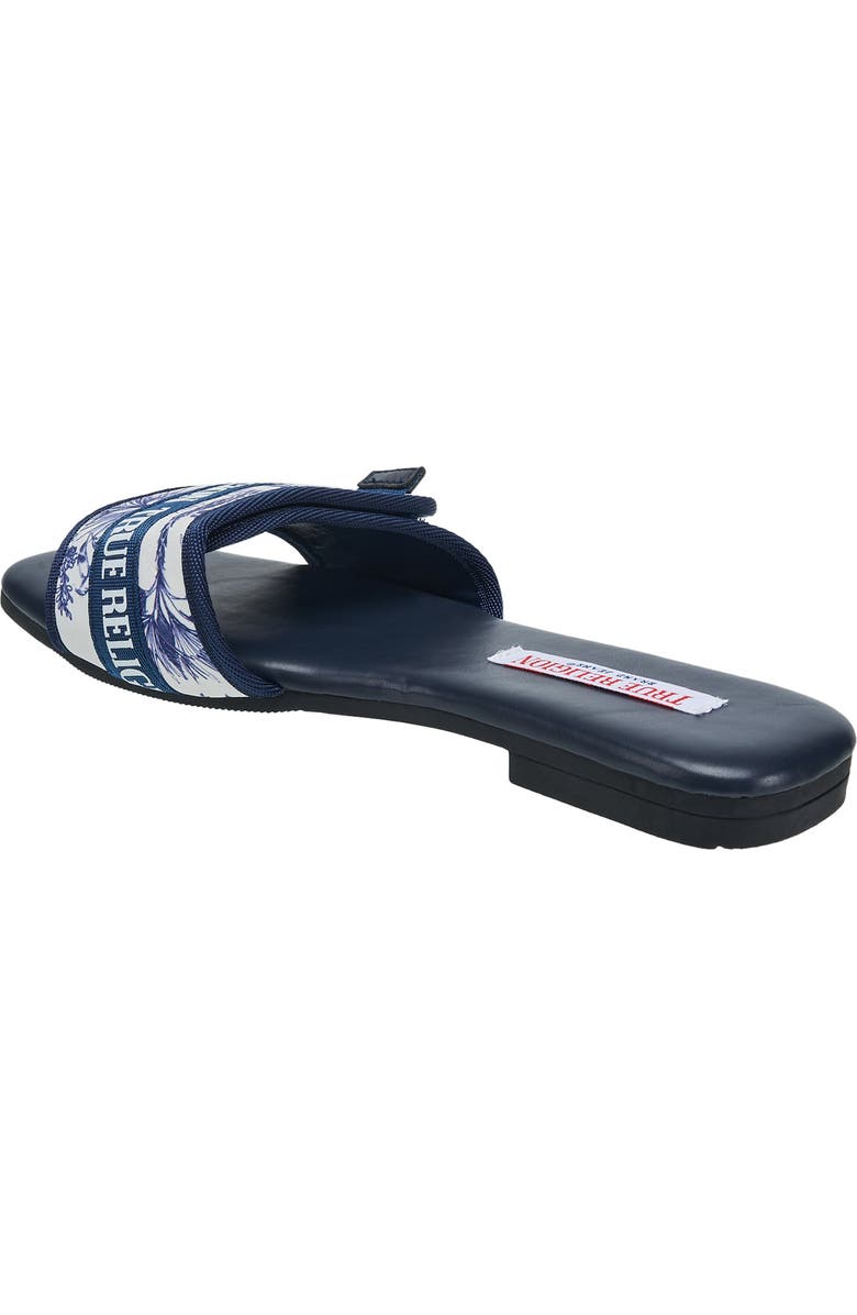 True Religion Missy Logo Adjustable Sandal, Alternate, color, Blue