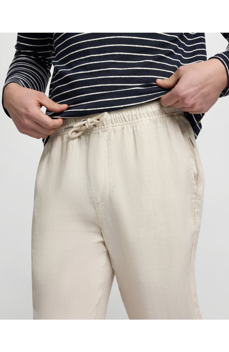 Onia Pigment Dye Linen Pull On Pant, Alternate, color, Bone