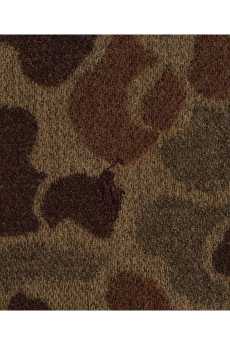 Camo Pattern Woven Scarf, Alternate, color, Khaki Camo