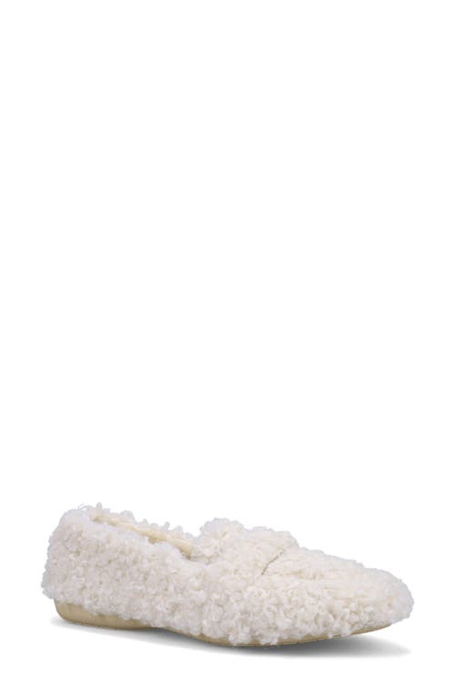 Ron White Teddy Slippers In White
