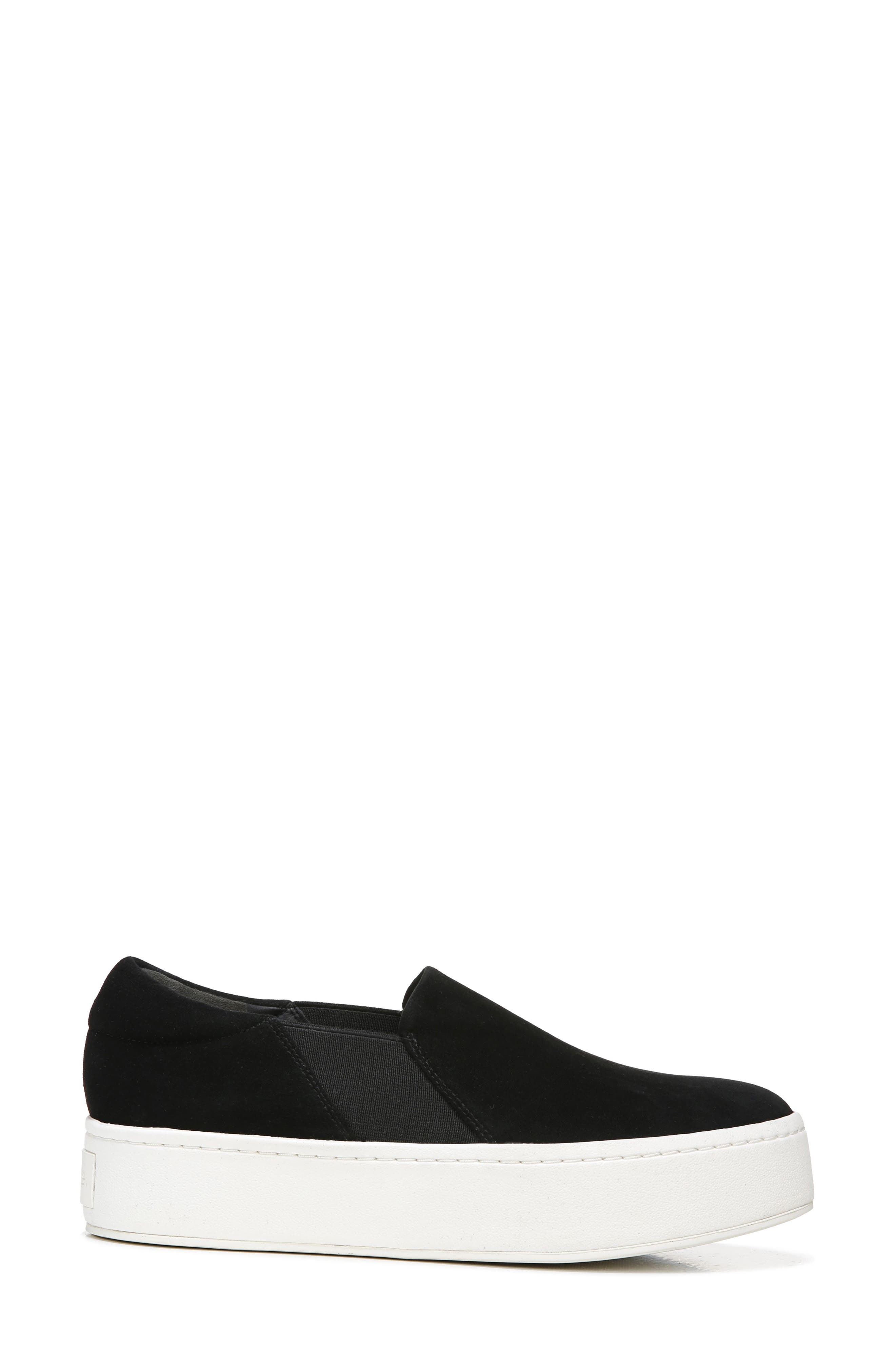 Vince Warren Platform Slip-On Sneaker, Alternate, color, Black